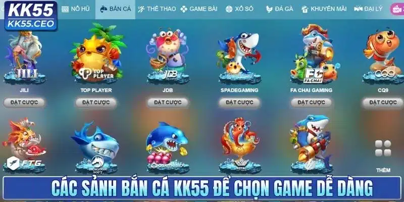 Bắn Cá KK55 - Thiên Đường Giải Trí Săn Thưởng Cực Cuốn