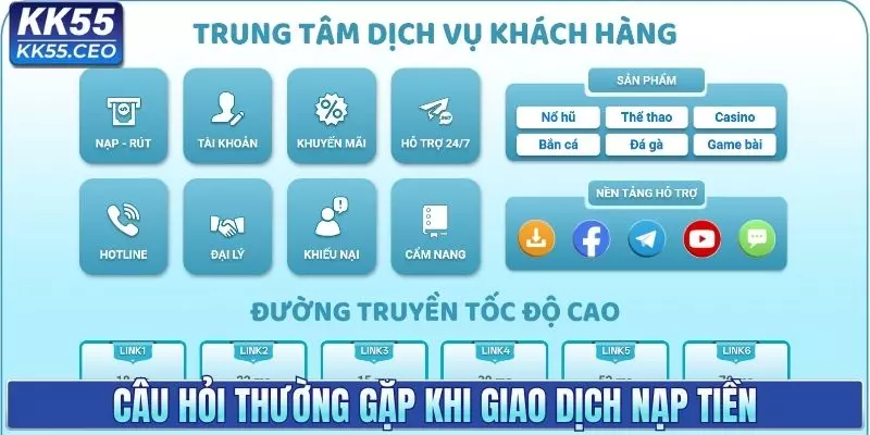 Nạp Tiền KK55 - Đa Dạng Phương Thức, Thực Hiện Nhanh Chóng