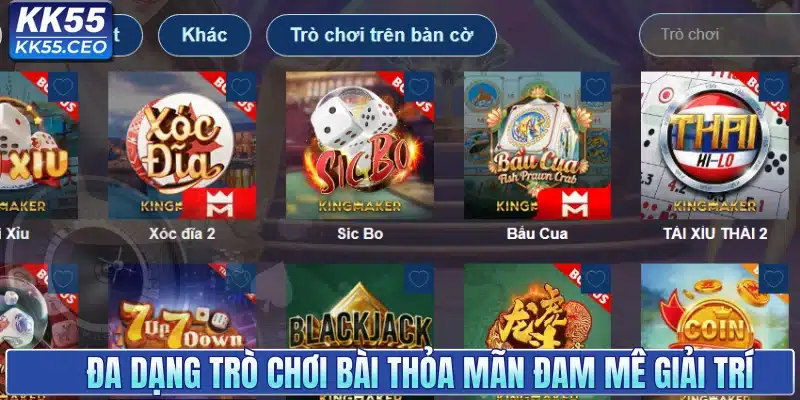 Game Bài KK55 - Trải Nghiệm Sòng Bài Đẳng Cấp Nhất 2026