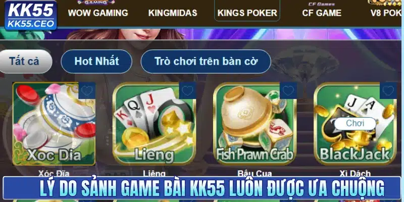 Game Bài KK55 - Trải Nghiệm Sòng Bài Đẳng Cấp Nhất 2026