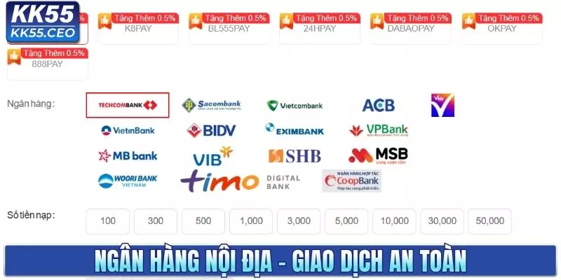 Nạp Tiền KK55 - Đa Dạng Phương Thức, Thực Hiện Nhanh Chóng